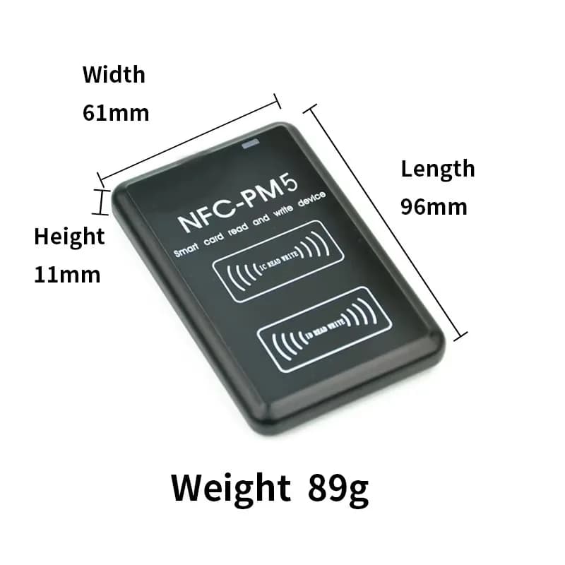 NUOVO Duplicatore IC/ID PM5, Lettore RFID 13.56MHz, Scrittore NFC Completo con Funzione di Decodifica, Copiatore di Schede