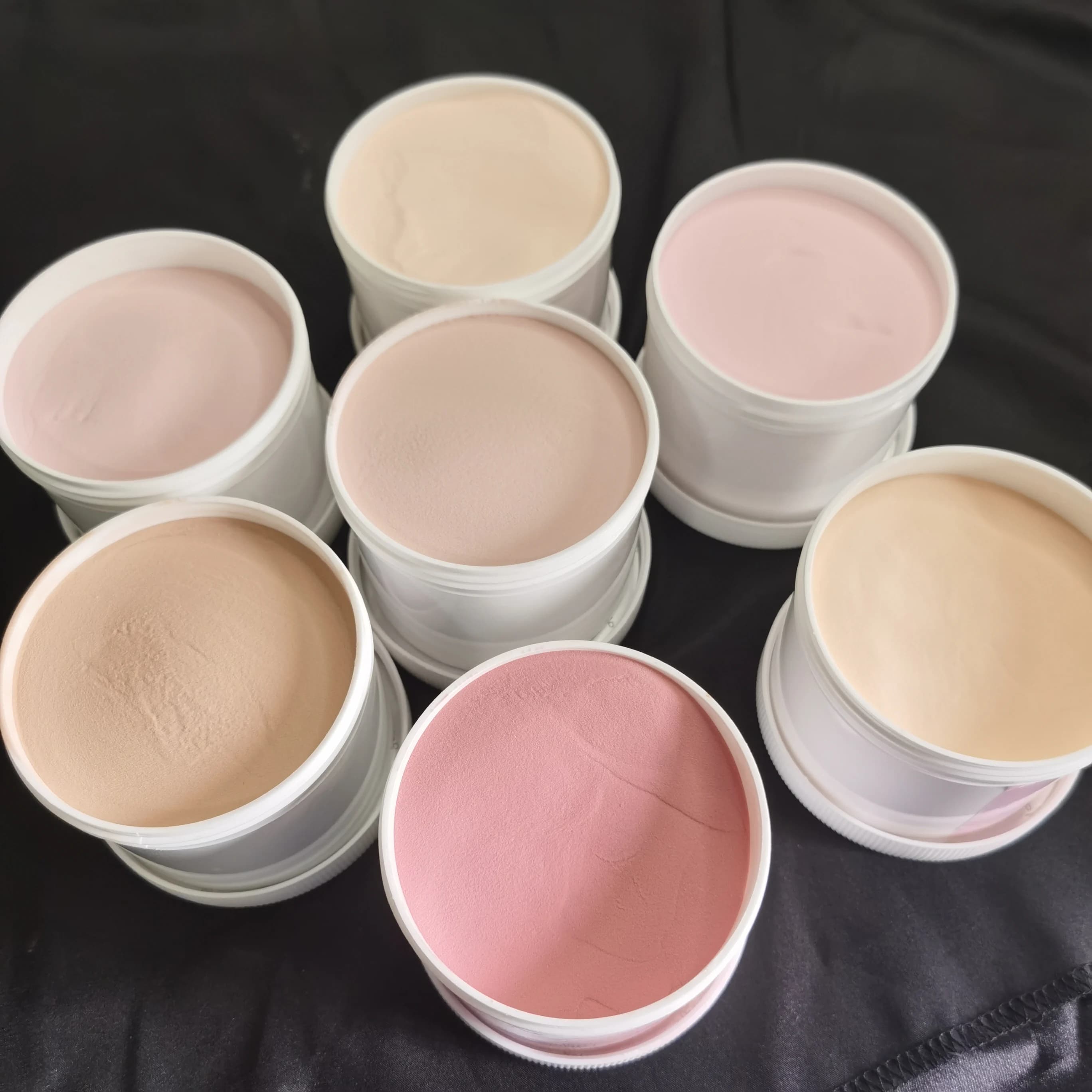 250g polvere acrilica nuda bottiglia grande pigmento per unghie nudo rosa/trasparente per l'estensione intaglio immersione polvere acrilica 3D per nail art EMA