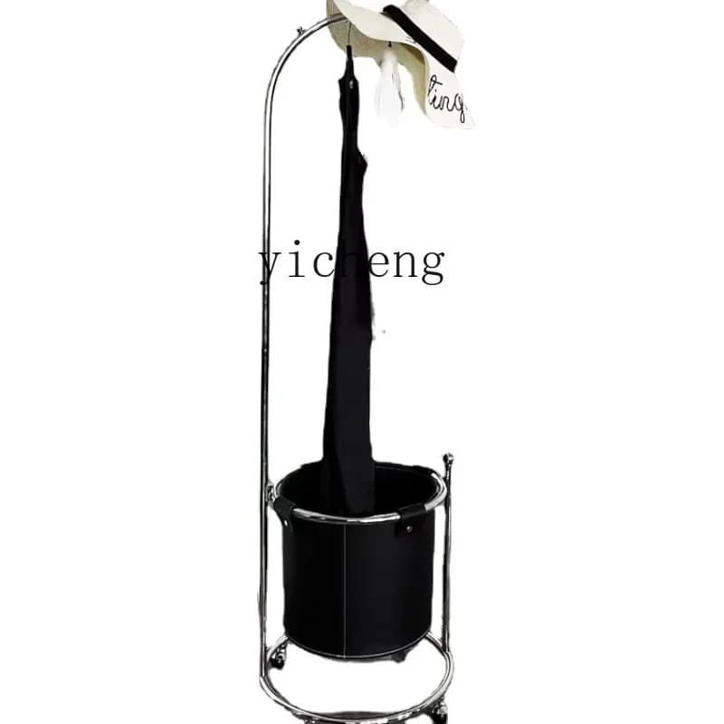 ZZ Zf Stainless steel mobile clothes rack for bedroom, bedside table, artifact, corner coat hangers