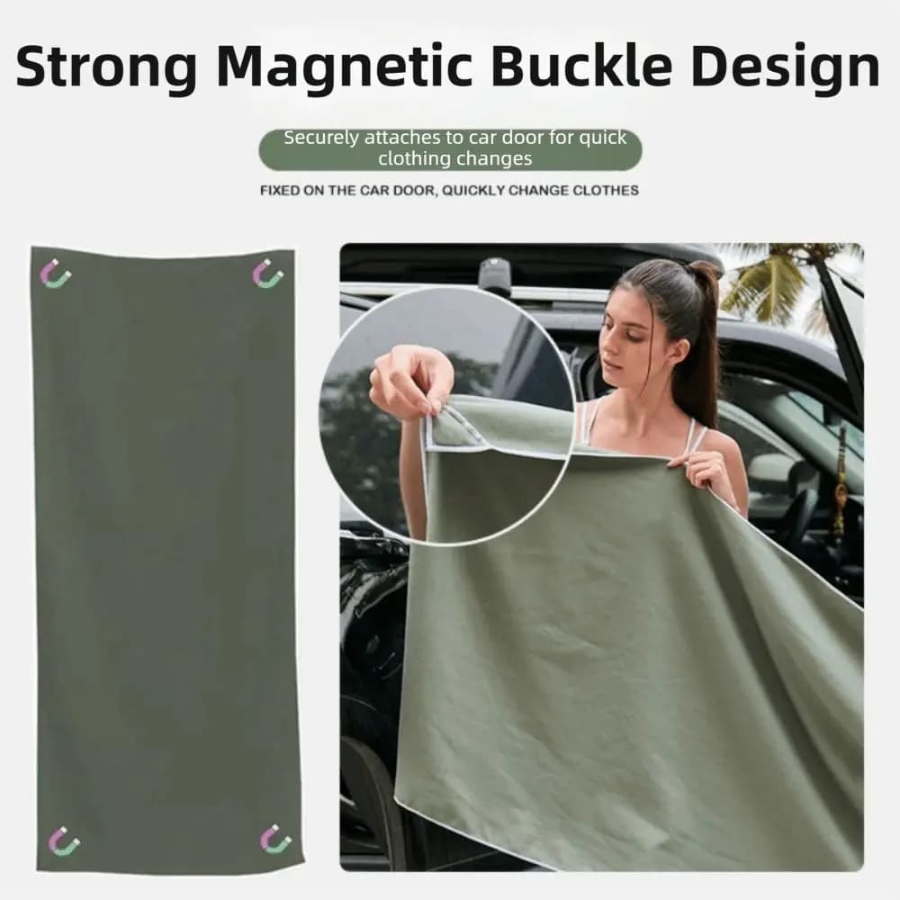 Asciugamano da Bagno Magnetico Portatile, Asciugamano da Spiaggia Senza Sabbia ad Asciugatura Rapida, Leggero e Assorbente, Ideale per Viaggi