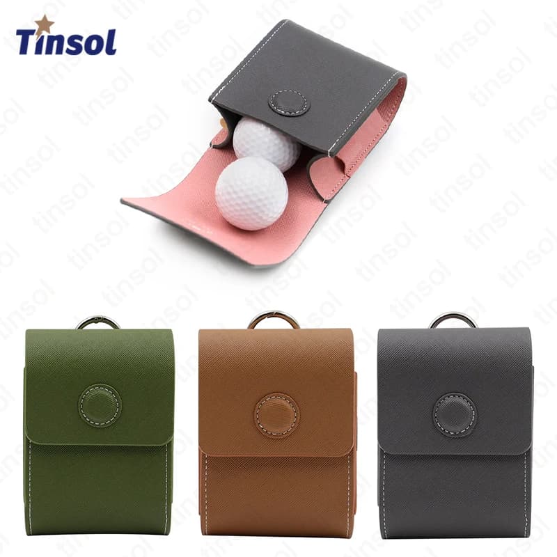 TINSOL 2026 Nuovo 1Pz Custodia Universale in Pelle per Telemetro da Golf, Marsupio per Telemetro Laser, Borsa Porta Palline da Golf