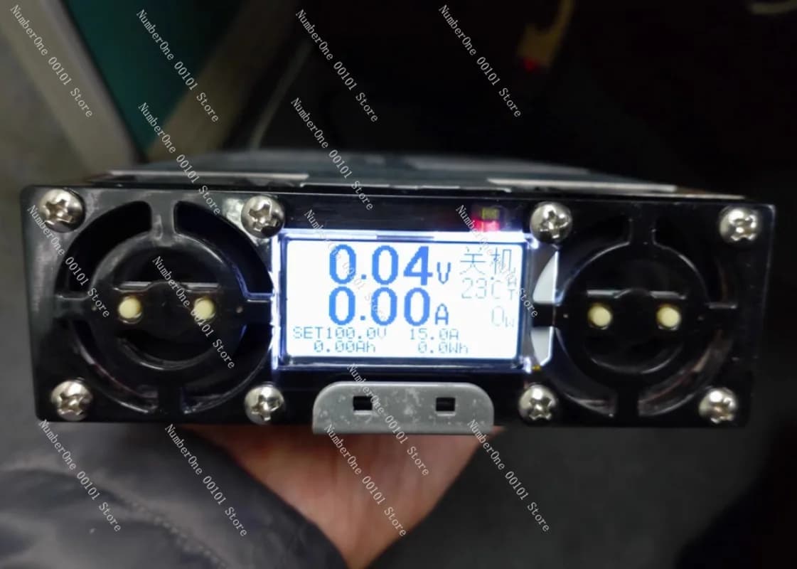Caricabatterie al Litio Regolabile 4856AC, Universale per Li-ion, LiFePO4, Piombo-Acido, Display LCD CNC con Ingresso AC