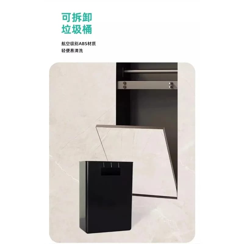 Stainless Steel Recessed Niche Wall Mount Toilet Tissue Box Hidden Bathroom Embedded Wall Paper Holder Trash Can for Washroom