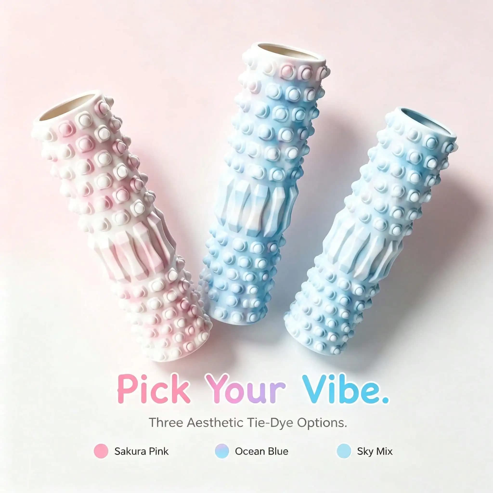 1 pcs Aesthetic Tie‑Dye Foam Roller Yoga Exercise Massager