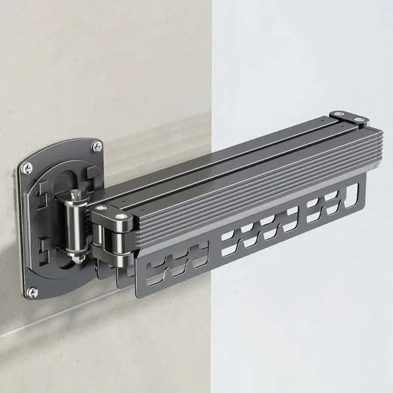 Foldable Seat No punching Multi-functional interior wall-mounted door for domestic use Retractable invisible hook for balcony