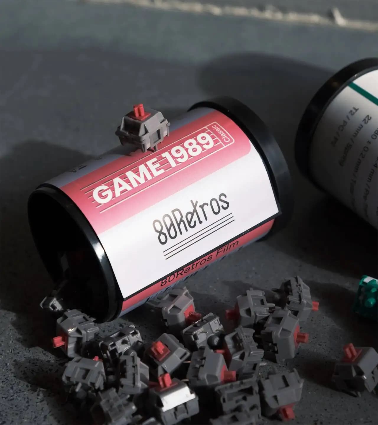 80Retros x HMX GAME 1989 Switch Classici HMX T5 P4 PC, Switch Meccanici Lineari da 45g per Tastiera, Suono Solido e Intenso, per Gamer