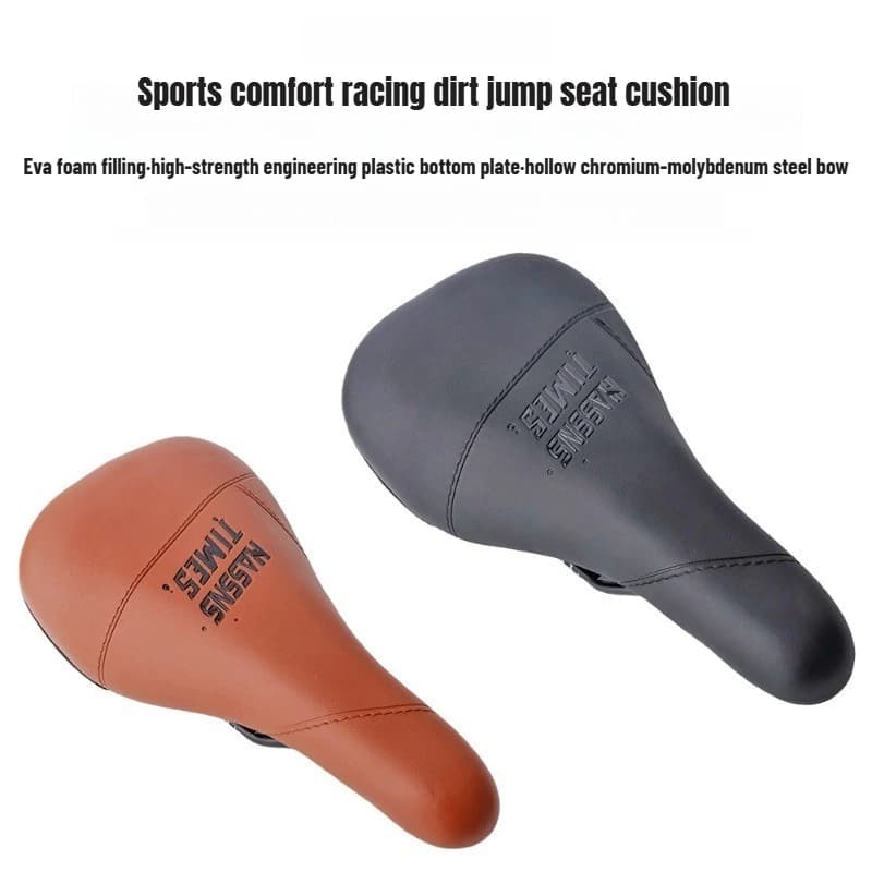 Sella per Mountain Bike Comoda, Cuscino per Dirt Jump BMX, Design Ergonomico a Doppio Binario Imbottito per Ciclismo e Pendolarismo
