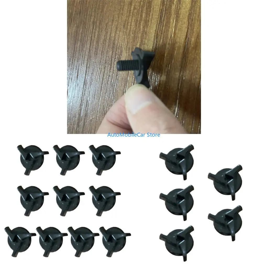 G8TE 5pcs/10pcs Black Helmets Visors Fasteners Universal Motorcycle Bike Accessories
