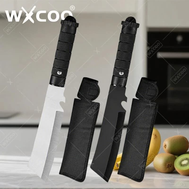 WXCOO Forged Hammered Kitchen Knife Chef's Multifunctional Meat Cutter Fruit Chopper Vegetable Slicer High Hardness Kitchen