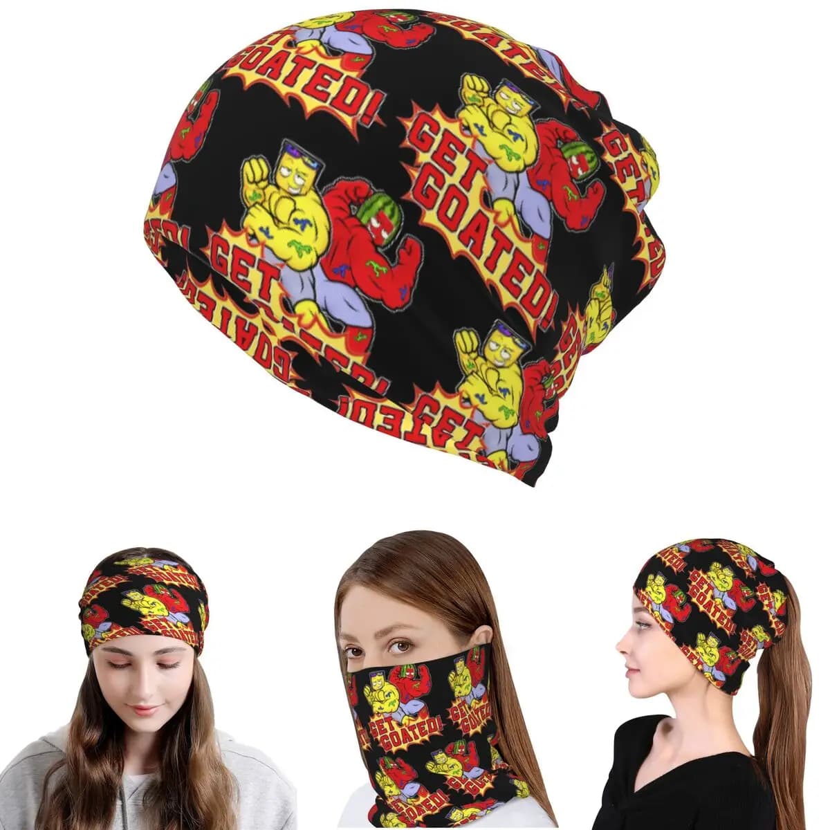 Sunny And Melon Bandana Copricollo Maschera Sciarpa Copricapo multiuso Berretti Cappello Unisex Adulto Invernale