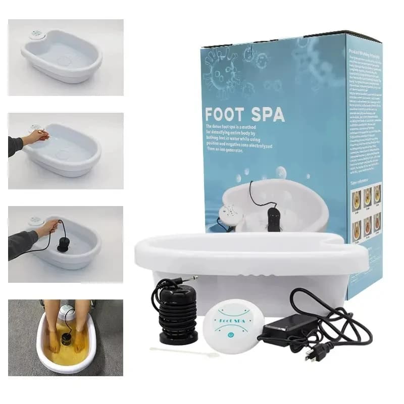 Detox Ion Elettrico Piede Spa Bagno Massaggiatore Macchina Pediluvio Pulizia Pediluvio Vibrazione Whirlpool Cura Array Aqua Terapia di Salute