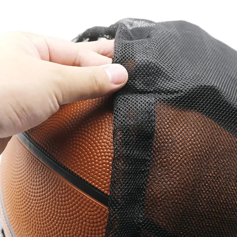 Zaino da basket portatile con coulisse Borsa a rete Borsa da calcio Pallavolo Portaoggetti Sport all'aria aperta Viaggi Palestra Yoga