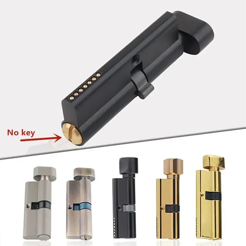 Porta interna in legno massello Serratura senza chiave in ottone Nucleo Maniglia per porta del bagno Cilindro della serratura Accessori per mobili hardware da cucina