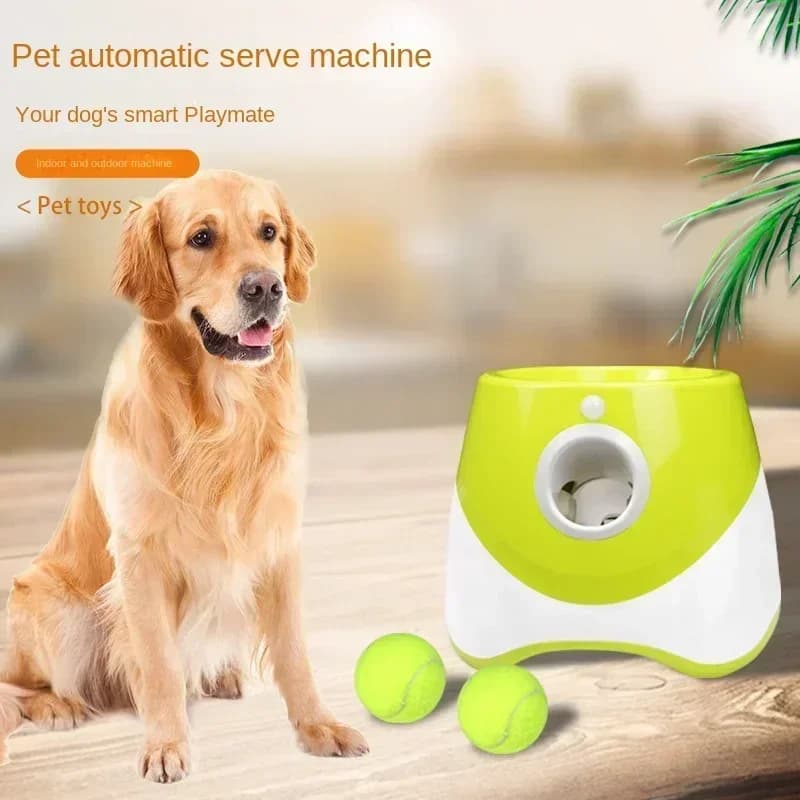 Lanciatore Automatico di Palline per Cani, Giocattolo per Cani, Macchina Lanciapalline da Tennis, Giocattoli per Pitbull