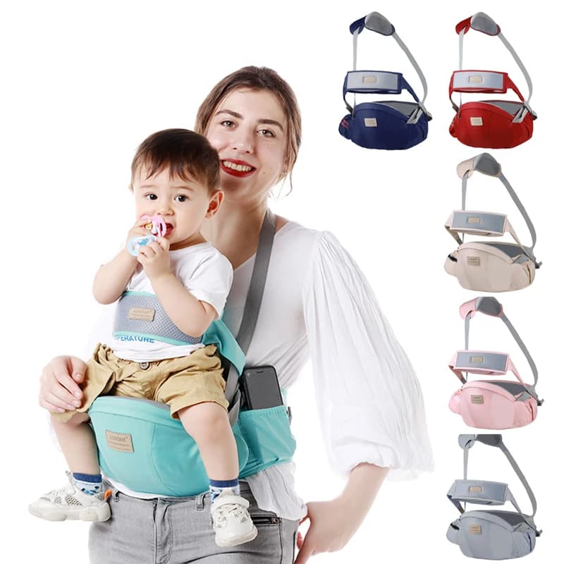 Sgabello in vita per bambini sedile per anca per neonato antiscivolo cintura di protezione per imbracatura regolabile per bambini sgabello in vita cintura di ventilazione per cintura Hipseat