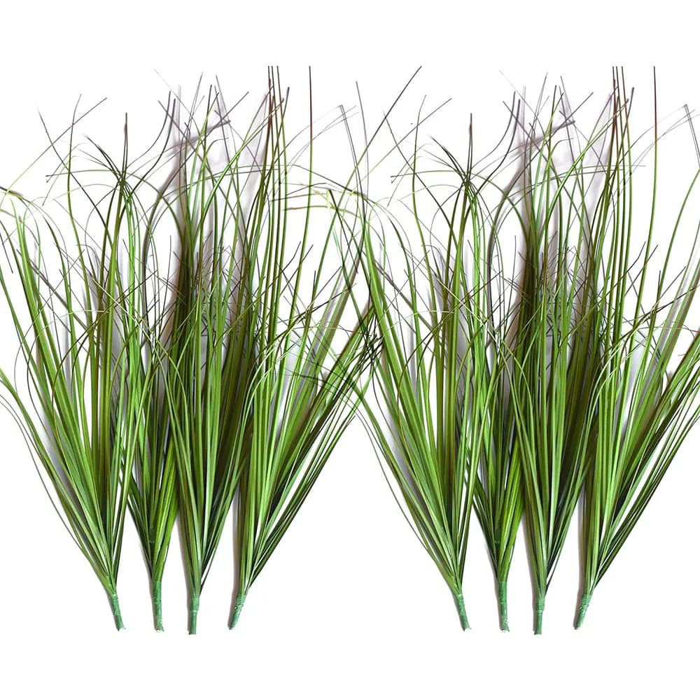 5 pezzi di erba artificiale a forma di cipolla, finta decorazione verde per fai da te, matrimoni, decorazioni per la casa, ornamenti in vaso, piante finte, decorazioni per giardini esterni