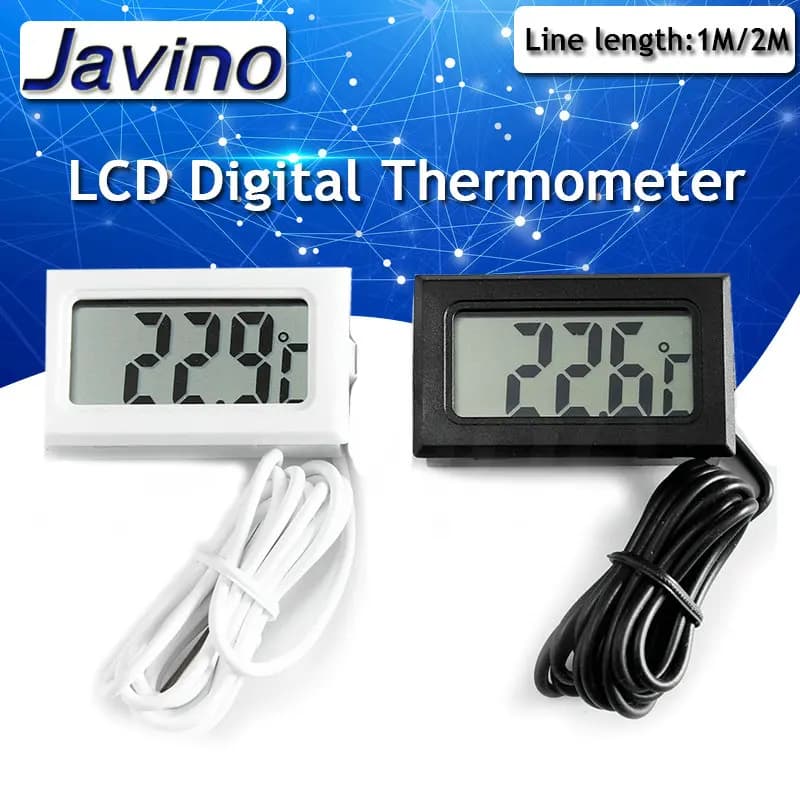 Mini termometro digitale LCD utilizzato per la temperatura del congelatore - 50-110 ℃ termometro per frigorifero sonda impermeabile per interni ed esterni
