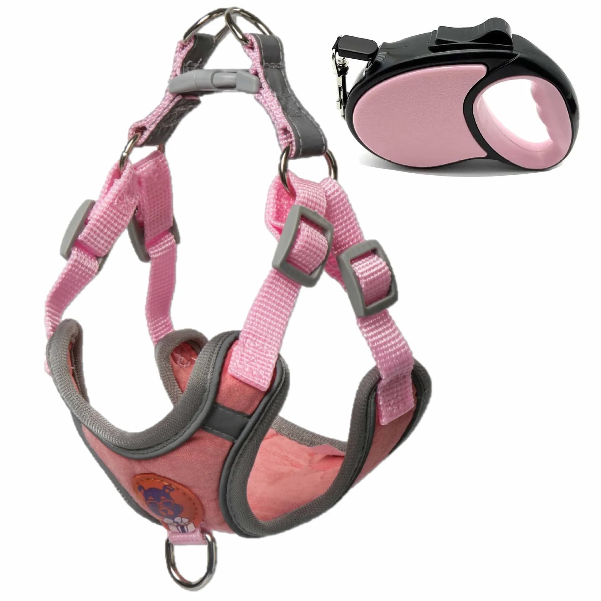 Hot Selling Reflective Adjustable Dog Harness Leash Set - Small Dog Vest for French Bulldog Papillon