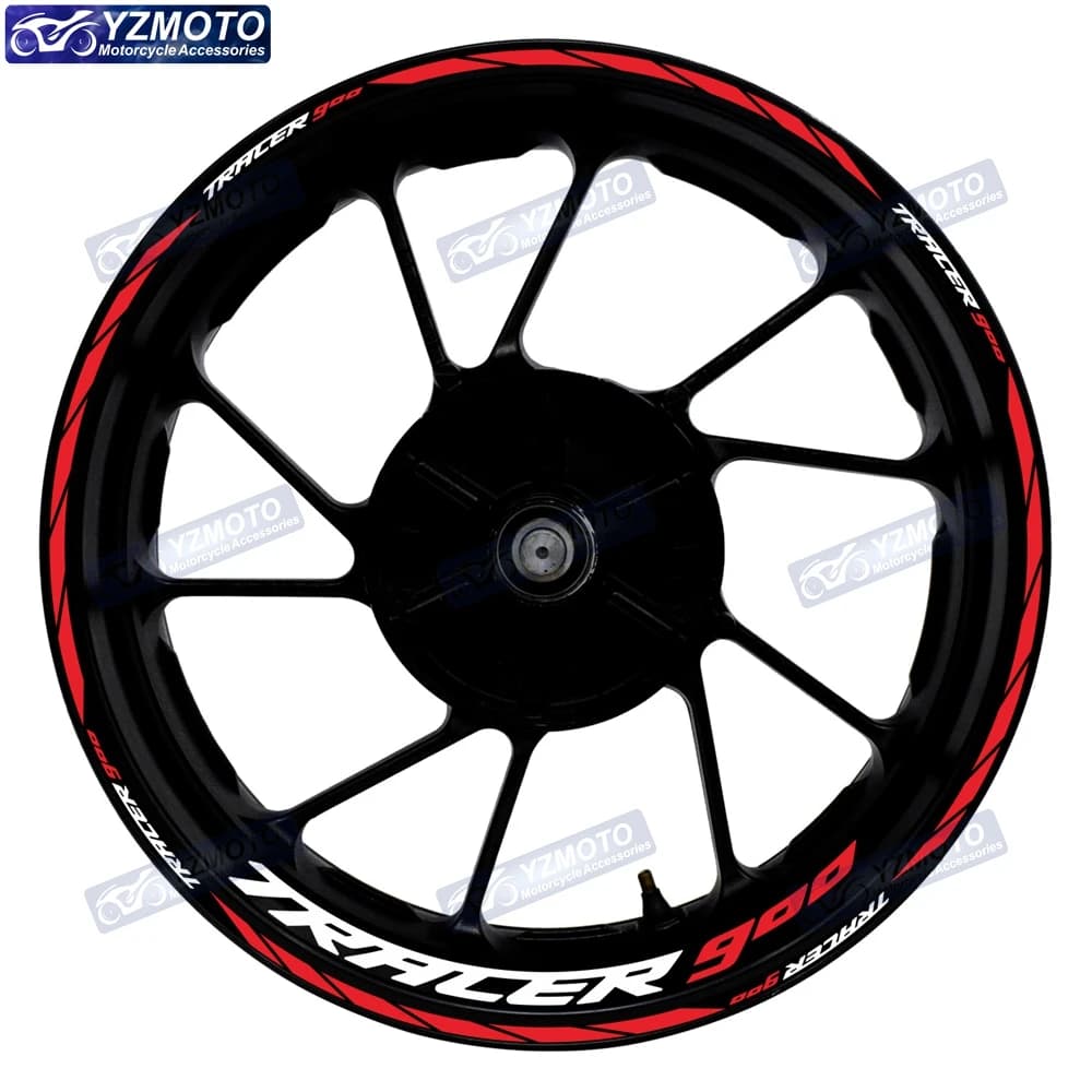 For YAMAHA TRACER 900 Moto 17 inch Front and rear wheel hub Wall decal Decalcomania Reflective decorative wall decals waterproof for rims