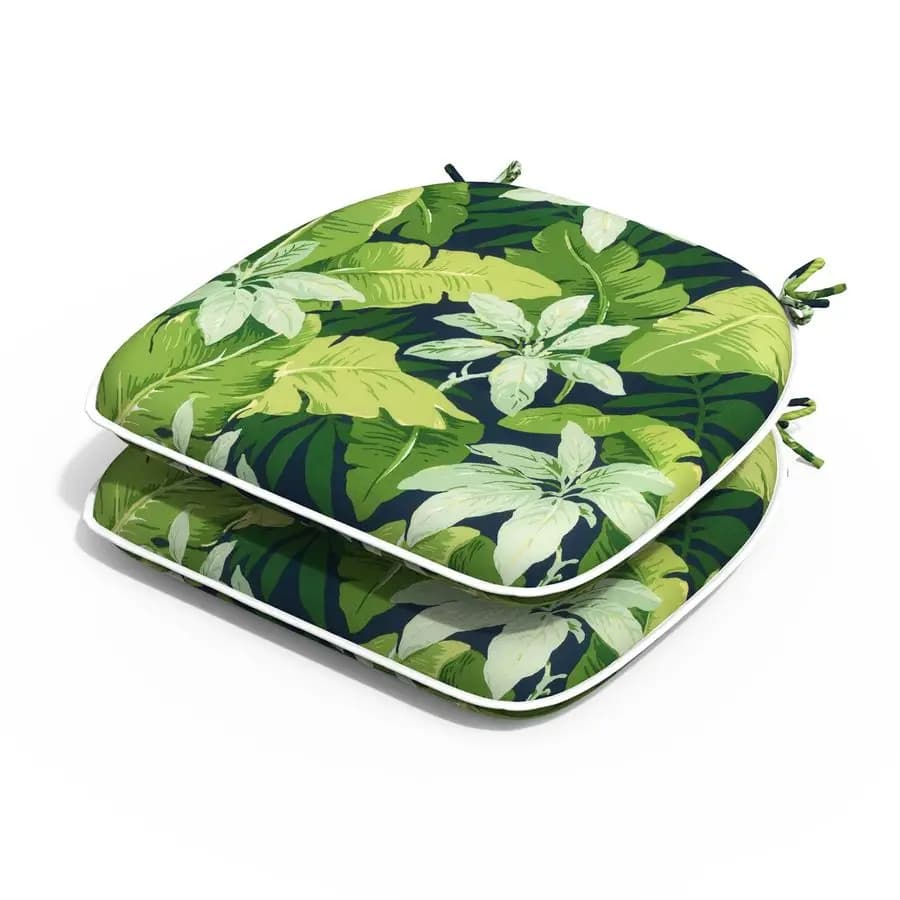 16x17 chairs cushions, 2 set, water resistant garden chairs cushions with laces, seat cushions for garden furniture decoration.