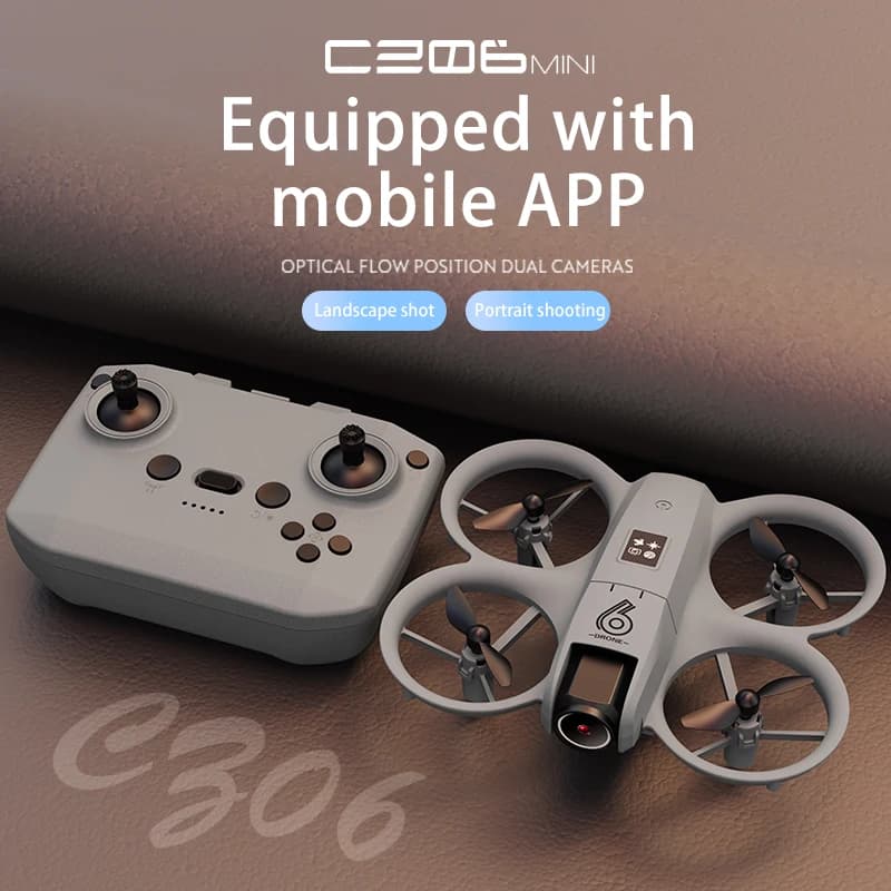 CZ06 Mini Con LED Pieghevole Drone GPS 4K HD Doppia Fotocamera Motore Brushless Evitamento Ostacoli Pieghevole Quadcopter Dron RC Giocattoli Regalo