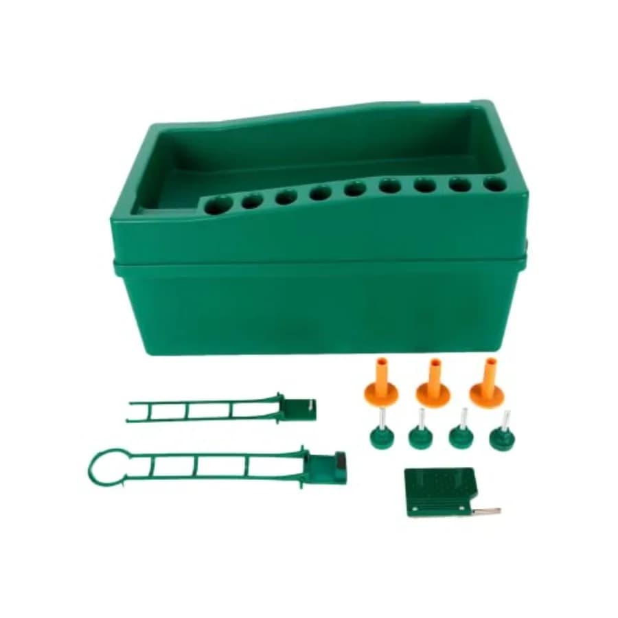 Distributore Automatico di Palline da Golf per Simulatori Indoor e Campi Pratica, Corpo in Plastica, Verde, Funzione Tee-Up Automatica Senza Alimentazione