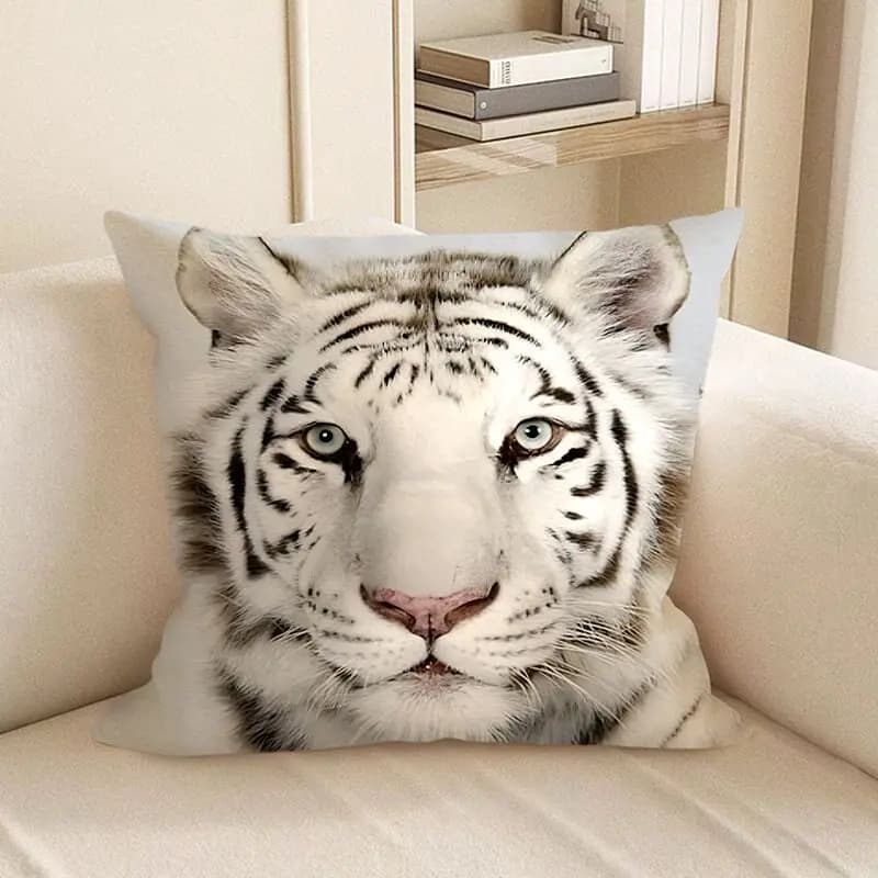 Federa per cuscino Ferocious Tiger per soggiorno, divano, camera da letto, decorazione per la casa