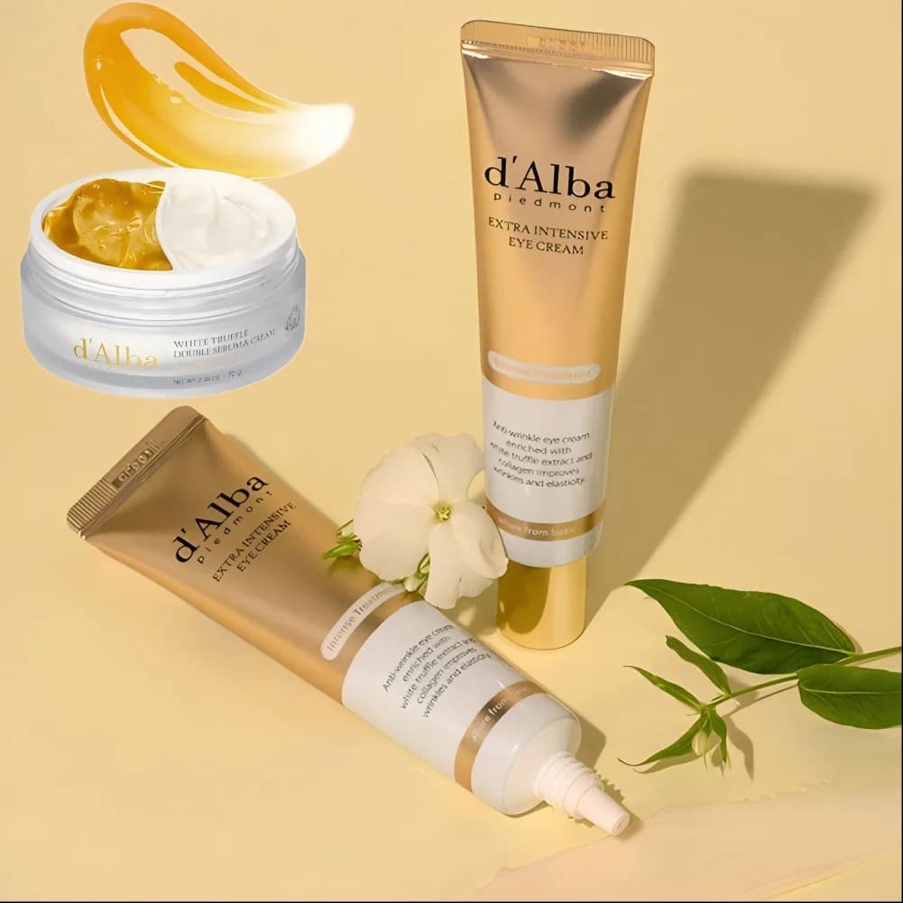 1/2PCS Crema doppia al tartufo bianco e vitamina E idratante, lenitiva, per pelli sensibili e secche, crema contorno occhi ad assorbimento rapido