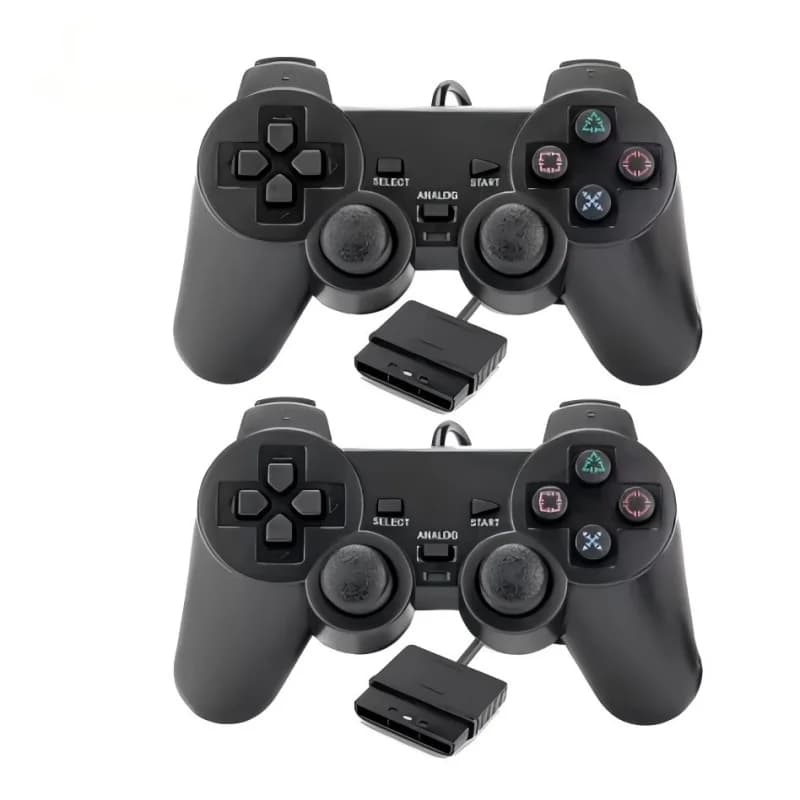 Wired Vibration Game Controller for Sony PlayStation 2 PS2, Single Vibration Gamepad Joystick