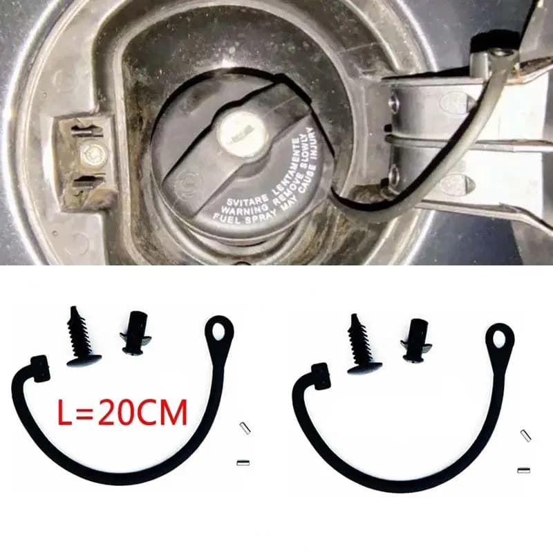 2X Auto Tappo Del Serbatoio Del Carburante Copertura Cavo Linea Anello di Corda Per Fiat 500 Grande Punto Bravo Doblo Per Alfa Romeo Parte di Auto