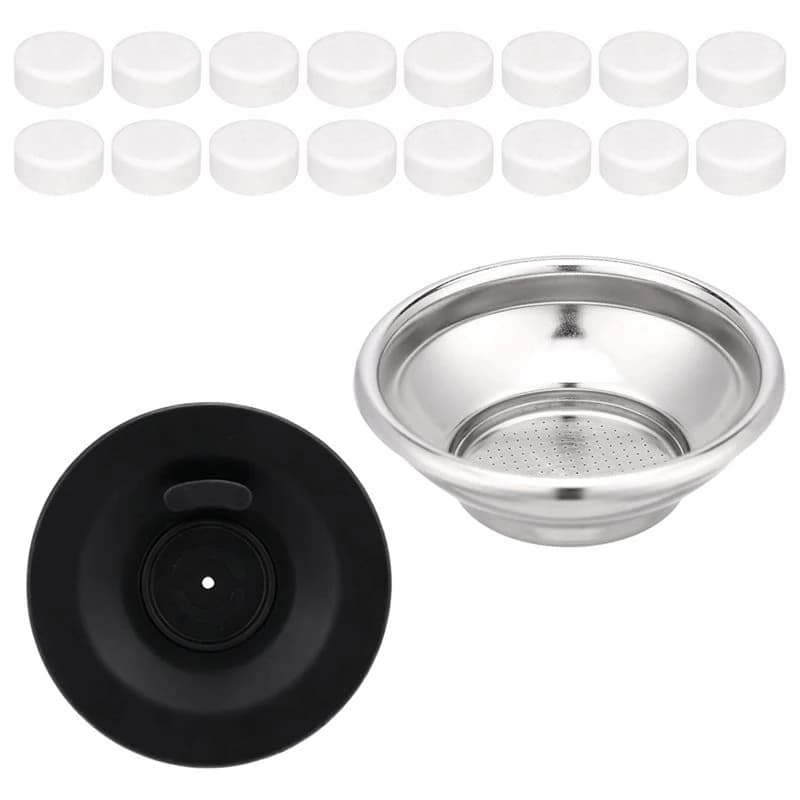 B-est Espresso Backflush Cleaning Disc& 16 Cleaning Tablets, Includes Single-Cup Water Filter Basket For Breville Sage Machines