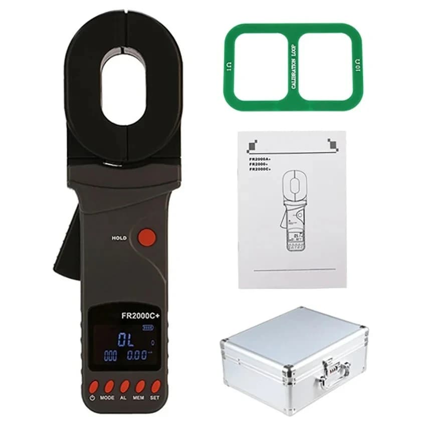 FR2000A/B/C+ FR2000+ Digital clamp on ground resistance meter Tester Lightning protection Earth tester against lightning