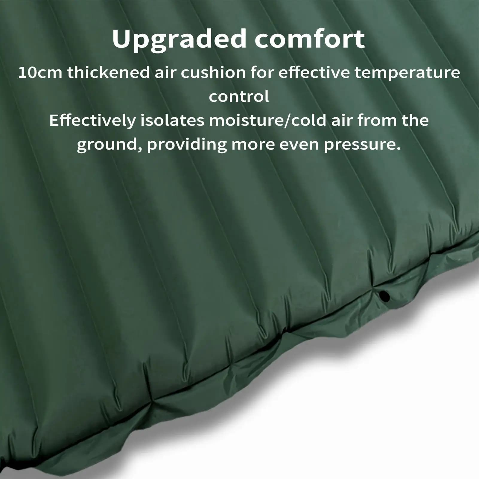 Camping Pad Lightweight Inflatable Mat With Pillow Camping Sleeping Mat With Built-in Foot Pump For Backpacking Hiking Travel