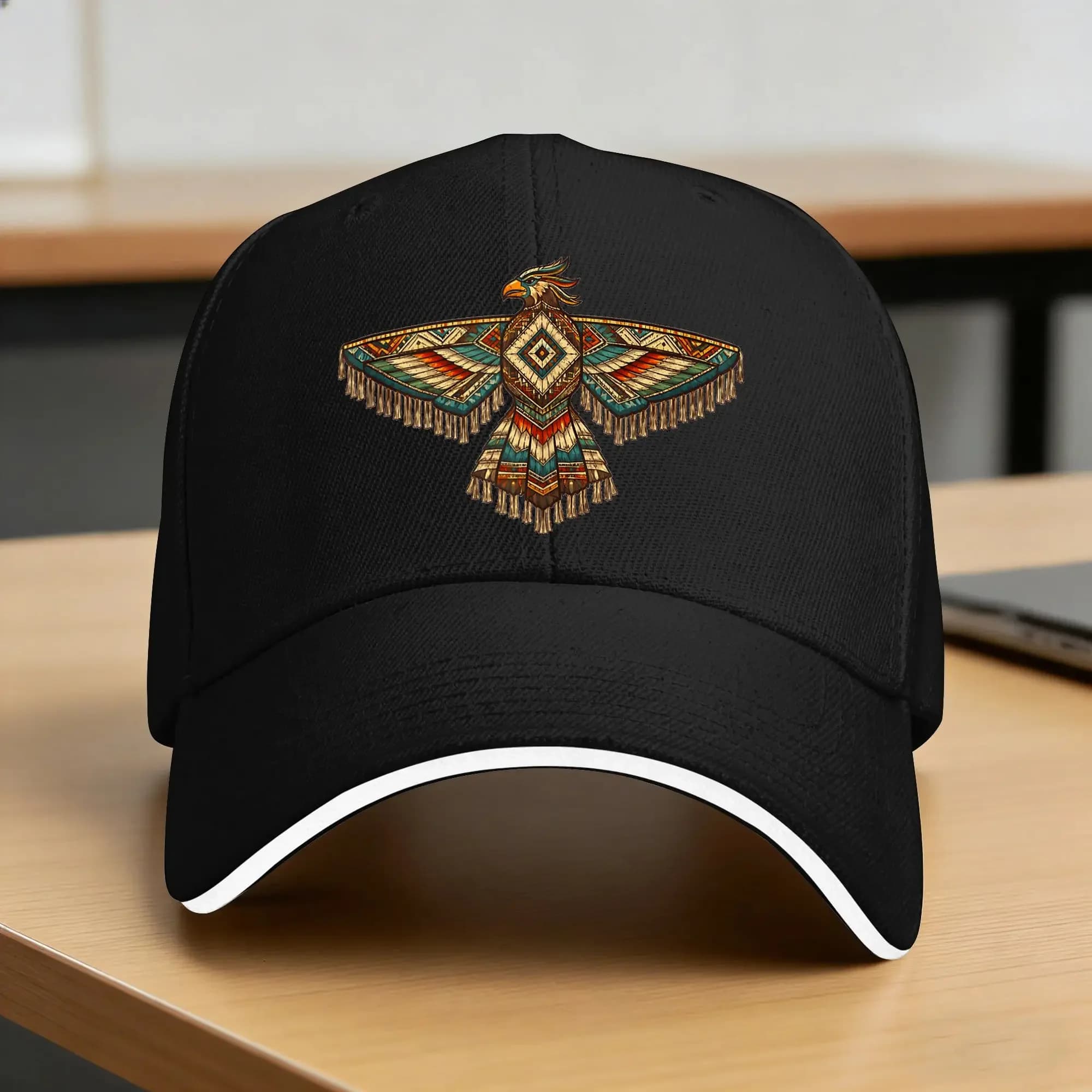 Summer Casual Baseball Cap Native American Indian Southwestern Tribal Thunderbird Hiking Fishing Trucker Hat Cool Snapback Cap