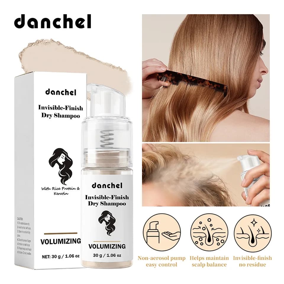 Polvere Volumizzante per Capelli Senza Risciacquo da 30g, Controllo dell'Olio, Effetto Voluminoso per Frangia, Polvere per Capelli a Secco Senza Acqua
