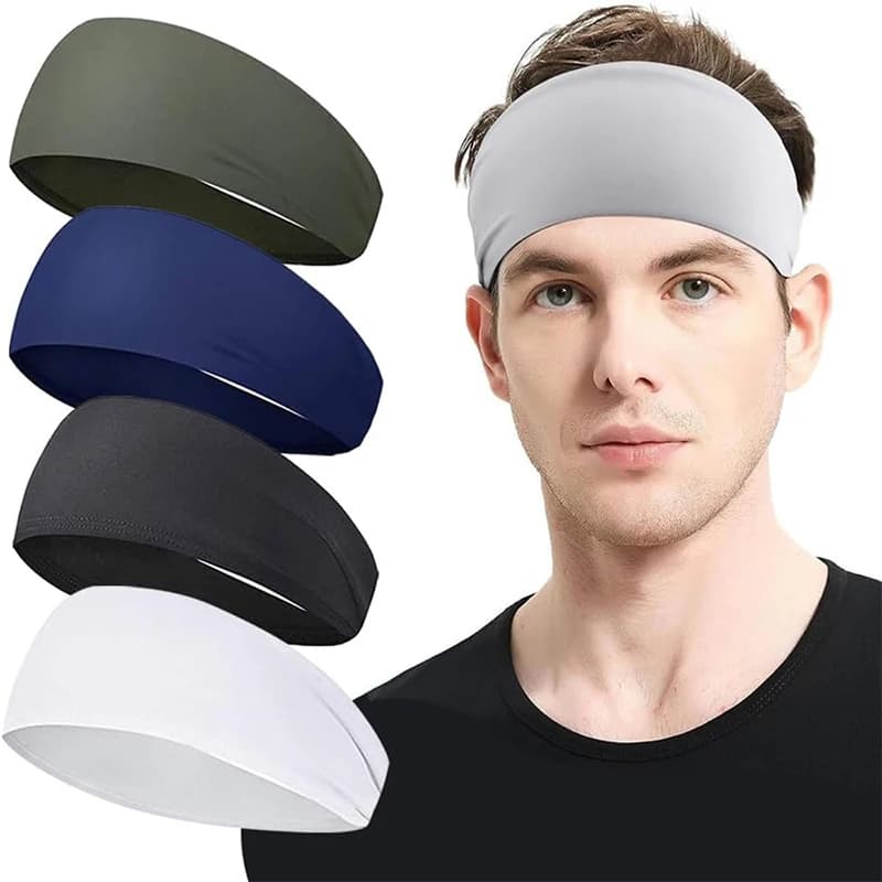 Fascia sportiva traspirante Fascia elastica per palestra Fitness Corsa Yoga Uomo Donna Fascia per capelli Fasce per capelli assorbenti ad asciugatura rapida