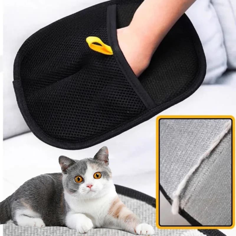 Pet Toiletry Gloves Spazzola for Pet Hair Removal Cat Cleaning Gloves Remover for Dogs and Cats from Sofa Dresses For Pets