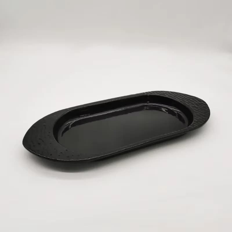 37*15cm Enameled Cast Iron Fish Frying Pan