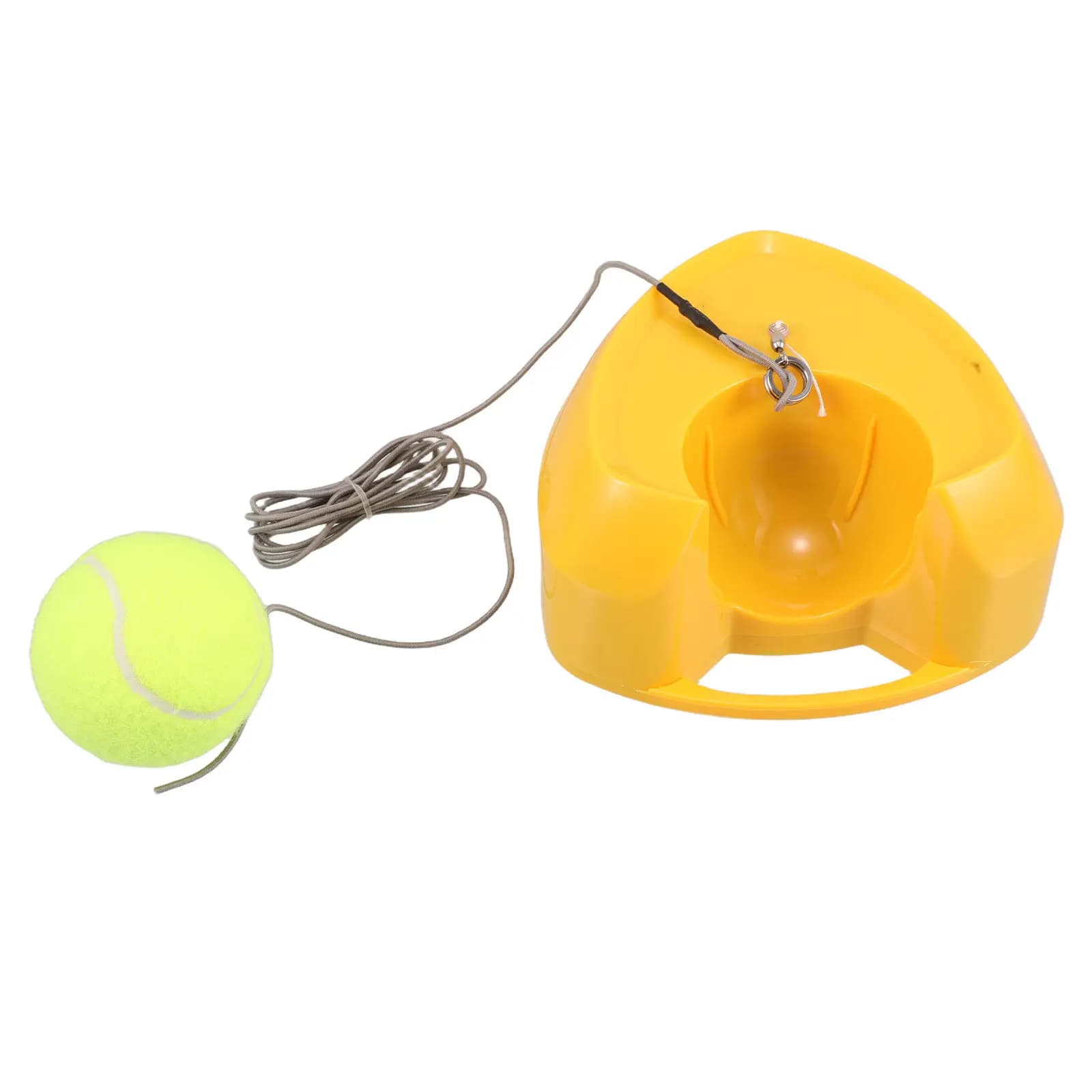 Base per rimbalzo a forma di cuore per allenamento tennis, dispositivo ad alto rimbalzo portatile per pratica con palla da tennis (1 pezzo)