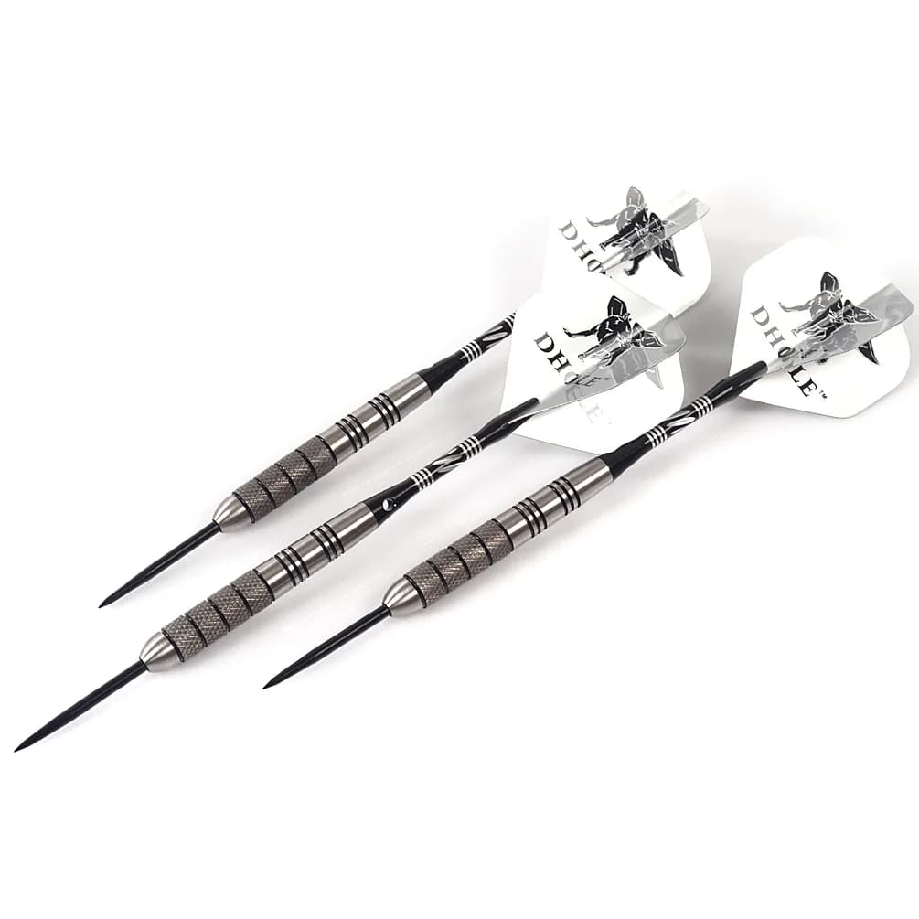 CUESOUL DHOLE Freccette con punta in acciaio al tungsteno con 20/21/24/25/30 grammi Barili per freccette Aste per freccette Voli DHOL-F1105