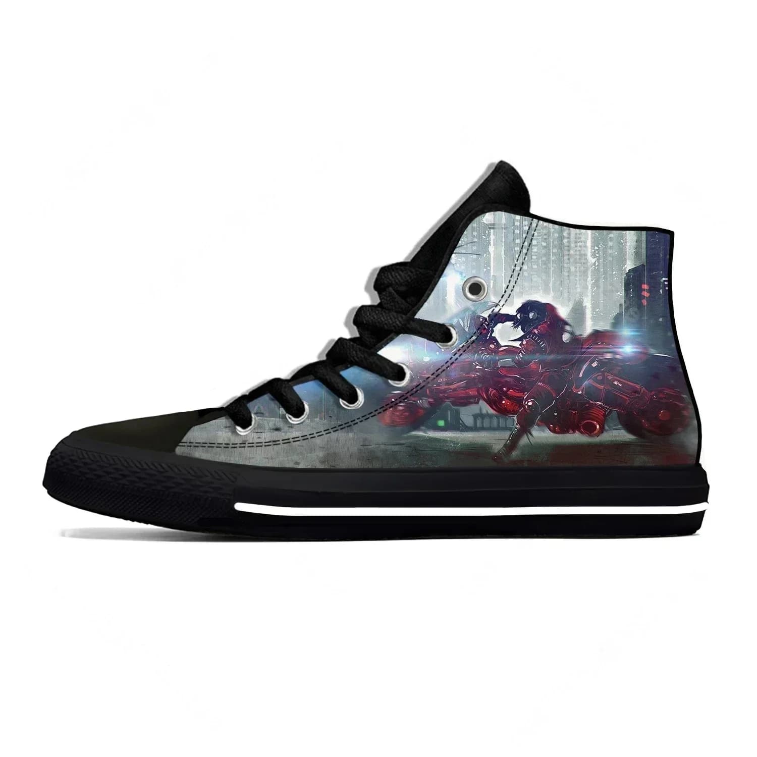Summer Anime Akira Synthwave Fashion Classic Casual Shoes High Top Men Women Classic Sneakers Classic Lightweight Board Shoes