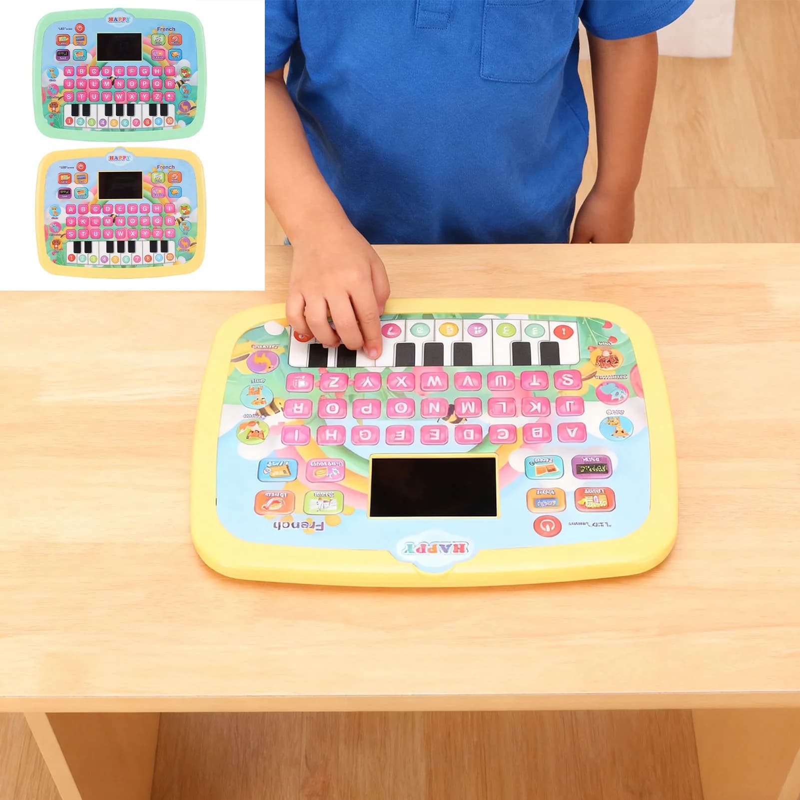 Tablet Educativo per Bambini con Schermo LED, Apprendimento dell'Alfabeto, Numeri, Storie e Lettura, Giocattolo Educativo