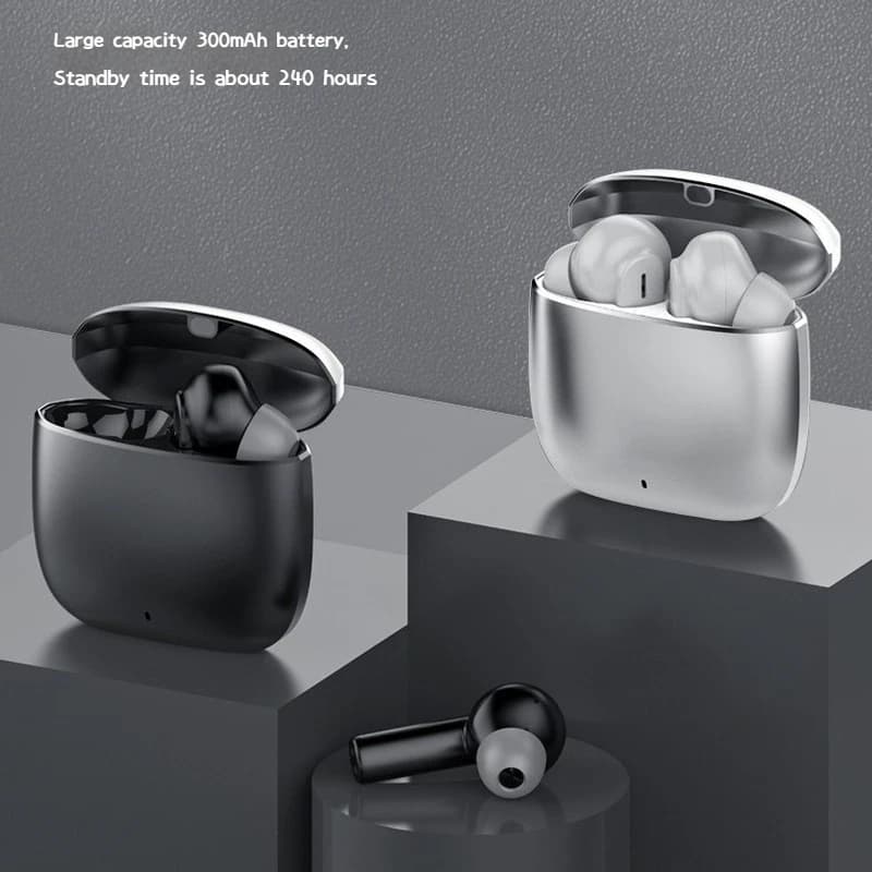 Bluetooth In-Ear TWS headphones with metal case, wireless headphones with noise cancellation, music earphones, birthday gifts