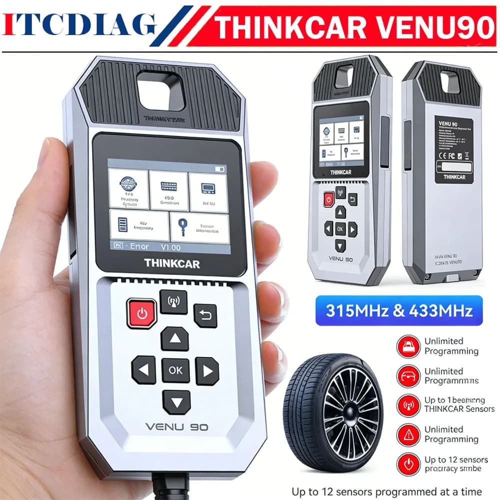 NUOVO THINKCAR VENU 90 TPMS Monitor Pressione Pneumatici Auto VENU90 WIFI Strumento Diagnostico Programmabile Attiva Sensore S3 315/433MHz DTC PK T90