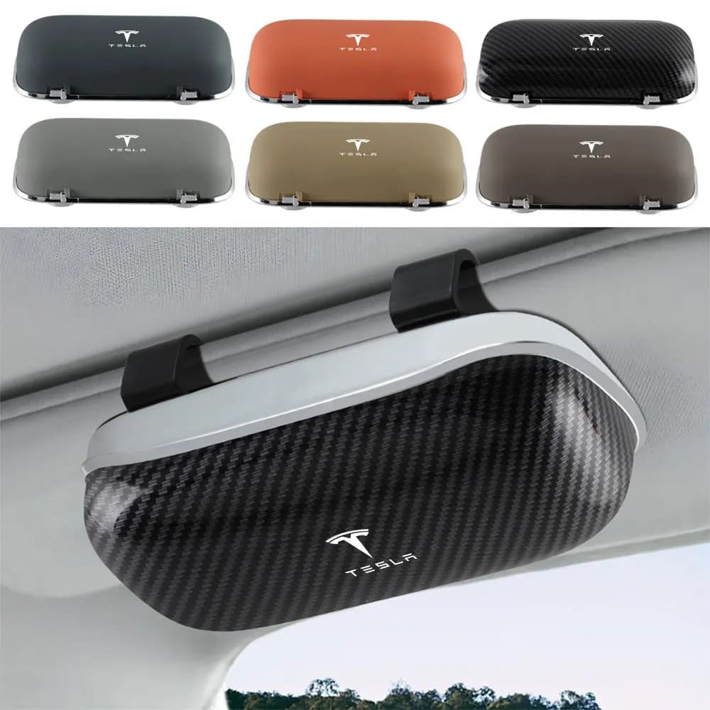 1 pz. Portaocchiali da sole per visiera auto, clip portaocchiali, accessori per Tesla Model 3 S X Y 2026 Style Roadster Coil Mod WYE
