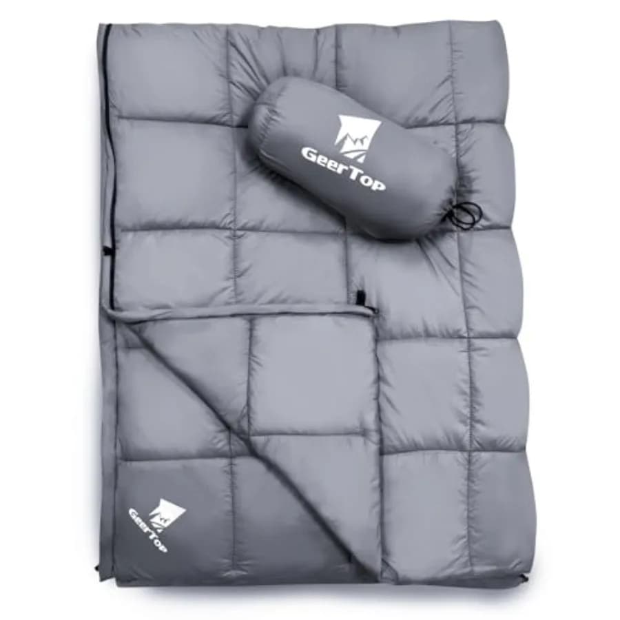 Coperte Leggere da Campeggio per Adulti, Coperta da Viaggio Compatta per Escursionismo e Backpacking, Sacco a Pelo per Tutte le Condizioni Atmosferiche
