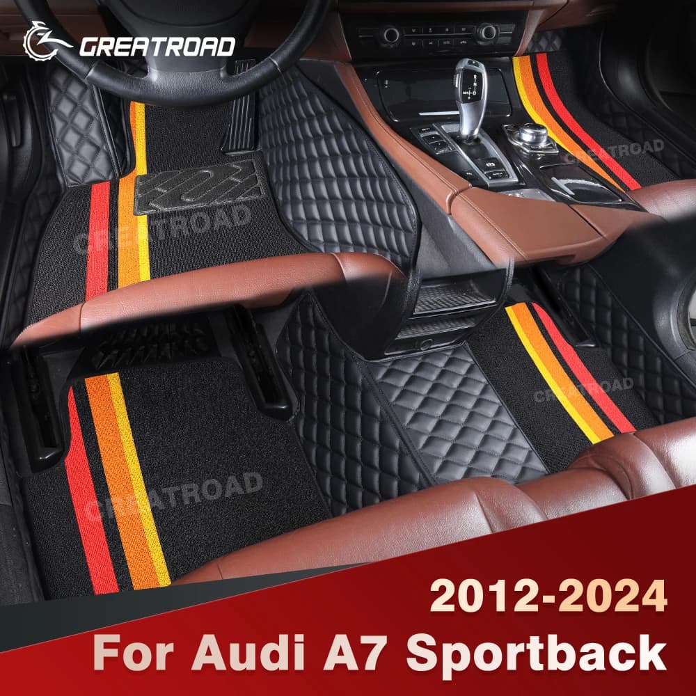 For Audi A7 Sportback 2012-2024 Double Layer Car Caps Custom Car Cap Cover Interior Accessories
