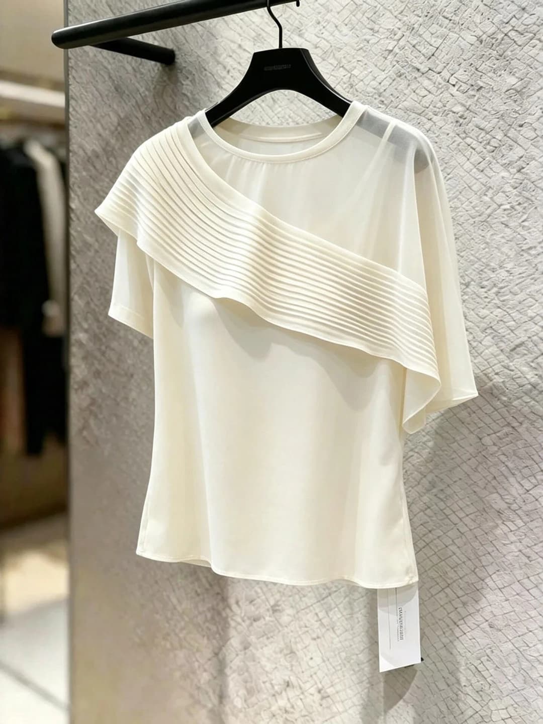 Korean Style Lazy round Neck Short Sleeve T-Shirt Women Summer plus Size Flared Design Slimming Aesthetic Top