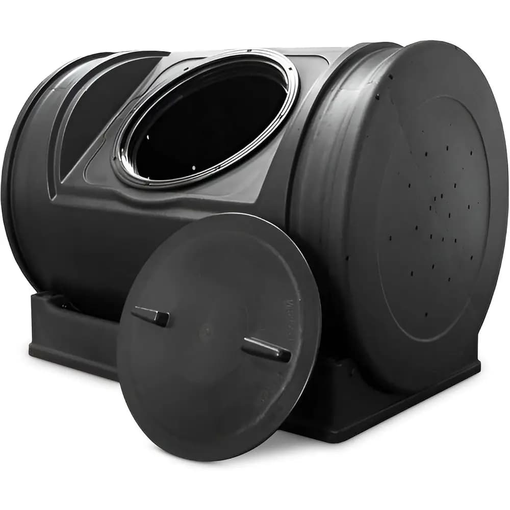 7 Cubic Foot Tumbler | Large Rotating Composter Bin, Holds 50 Gallons - Single Chamber Compost System for Gardening, Yard, & Pla