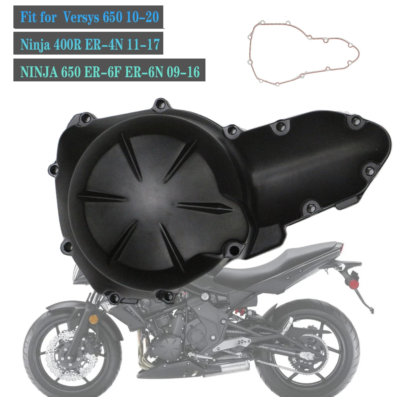 Misura Per Kawasaki Ninja 650 ER-6F ER-6N Versys 650 ER400 ER650 ER-4N Motore Del Motociclo Statore Copertura Carter KLE650 ER6N ER6F